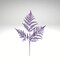 18.5" Purple Glitter Fern Leaf Spray | Halloween Gothic Floral Stem-XS244161